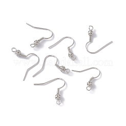 Ganchos para pendientes con cuentas redondas de latón&nbsp;LS-KK-G438-01P