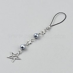 Décorations de pendentif en alliage d'étoile creuse&nbsp;HJEW-WH20021-05