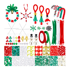 Kits de fabrication de bijoux en perles acryliques sur le thème de Noël&nbsp;DIY-PH0030-34