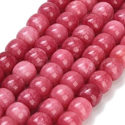Gefärbt natürlichen weißen Jade Perlen Stränge&nbsp;GG-CBA88FB-01A