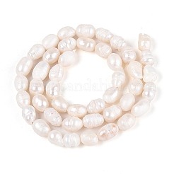 Brins de perles de culture d'eau douce naturelles&nbsp;PEAR-N029-01A