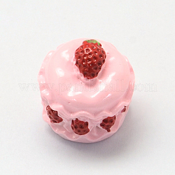 Erdbeerkuchen-Harz-Decoden-Cabochons&nbsp;LS-X-CRES-R183-05B