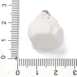 Pendentifs en résine en forme d'animaux floqués&nbsp;FIND-S001-06N