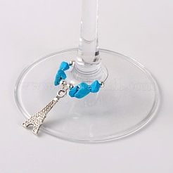 Edelstein-Weinglas Charme&nbsp;AJEW-JO00003-05
