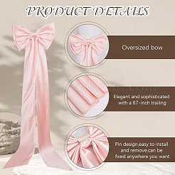 Lazo de poliéster desmontable para accesorios de vestido de novia&nbsp;AJEW-WH20020-205D