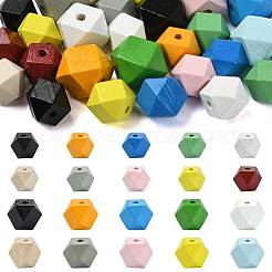 20pcs 10 Farben Holzperlen&nbsp;WOOD-FS0002-58