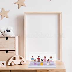 2-stöckige Vitrine für Minifiguren aus Acryl&nbsp;ODIS-WH0027-047B