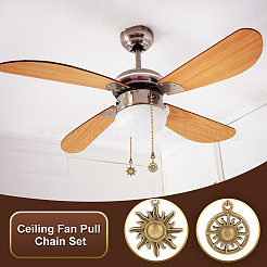 Rallonges de chaîne de traction de ventilateur de plafond en alliage&nbsp;FIND-AR0002-80