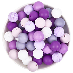 90 pz 6 colori perline in silicone&nbsp;SIL-PA0001-07B