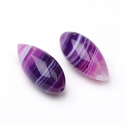 Agate à bandes naturelles / perles d'agate à rayures&nbsp;X-G-L514-020A