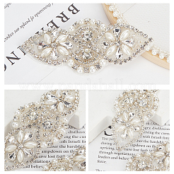 Cabochons en tissu strass verre alliage&nbsp;DIY-WH0265-46S