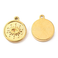 Pendentifs en acier inoxydable 304 plaqués sous vide PVD avec strass&nbsp;STAS-F287-49G