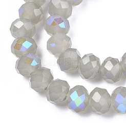 Chapelets de perles en verre électroplaqué&nbsp;X-EGLA-A034-J8mm-L09