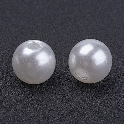 Branelli acrilici rotondi della perla di gioielli fai da te e bracciali&nbsp;X-PACR-8D-1