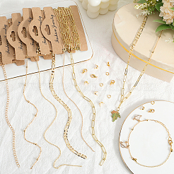 DIY-Schmucksets für Armbänder und Halsketten aus Messing&nbsp;DIY-SC0028-28