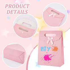 Sacs-cadeaux en papier rectangle&nbsp;CARB-WH0017-14B-01