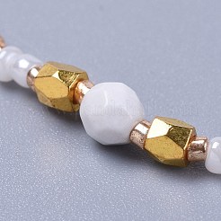 Pulseras de cuentas trenzadas de hilo de nylon ajustable&nbsp;BJEW-JB04379-01