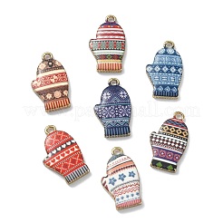 35 Stück 7 Stile bedruckte Anhänger aus Legierung&nbsp;PALLOY-CJ0002-56