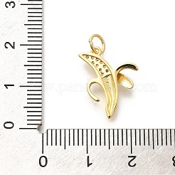 Pendentifs en laiton zircon cubique transparent&nbsp;KK-L225-004G-02