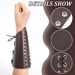 Verstellbares PU-Lederarmband mit Wachs-Baumwollschnüren&nbsp;AJEW-WH0248-456A