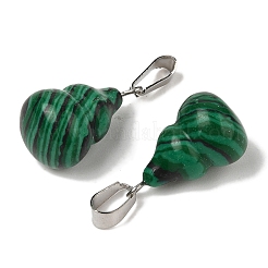 Ciondoli malachite sintetici&nbsp;G-B127-03P-07