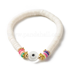 7 chakra teint naturel malaisie jade perles rondes bracelets extensibles ensemble pour fille femmes&nbsp;BJEW-JB07003