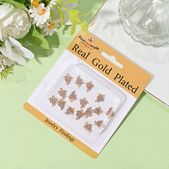 16pcs pendentifs en laiton micro pavé de zircone cubique&nbsp;KK-BBC0018-67