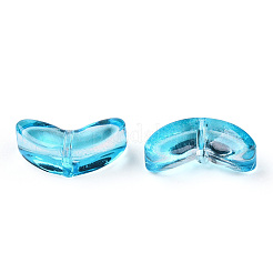 Lackiert transparent Glasperlen&nbsp;LS-GLAA-T022-27B