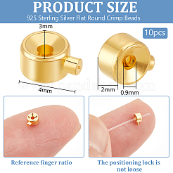 10 Stück: 925 flache&nbsp;STER-BC0002-69G