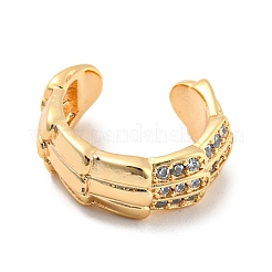 Orecchini in vero ottone placcato oro 14k con zirconi cubici&nbsp;EJEW-M232-01B-G