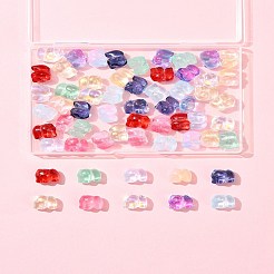 60 Stück 10 Farben sprühlackierte Glasperlen&nbsp;GLAA-FS0002-05