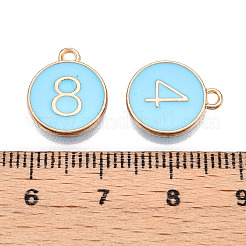 Ciondoli in lega smaltata oro chiaro&nbsp;ENAM-T010-05G-01