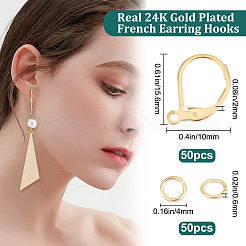 Risultati dell'orecchino a leva in ottone 50 pz&nbsp;KK-BBC0005-72G
