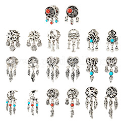 20 stücke 10 stile tibetischen stil legierung europäischen baumeln charme&nbsp;FIND-KS0001-30