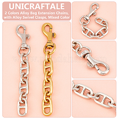 4 cadena de extensión para bolso de aleación de 2 colores&nbsp;FIND-UN0003-16