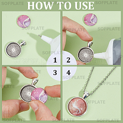 DIY-Kits zur Herstellung von Kuppel-Rohlingen aus Legierungsanhängern&nbsp;DIY-SP0001-60C