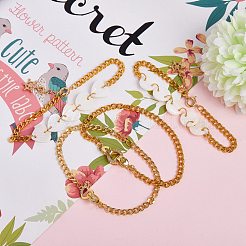 Bracelets à breloques en laiton et ensembles de bracelets gourmette&nbsp;BJEW-SZ0001-005G