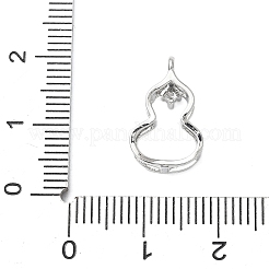 Ottone micro spianare pendenti zirconi&nbsp;KK-D357-13P