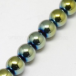 Electroplate non magnetici ematite sintetico fili di perline&nbsp;G-J169A-2mm-06