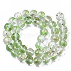 Transparent lackiert Glasperlenstränge&nbsp;X-GLAA-N035-03D-B02
