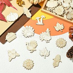 Thanksgiving Day unvollendete leere Holzscheiben für Malerei Kunst&nbsp;WOOD-CJC0005-61B-1