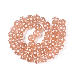 Perles vernisées mates manuelles&nbsp;LAMP-Q039-10D