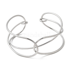 Bracelets manchettes en acier inoxydable 304 pour femmes&nbsp;BJEW-Z150-01P-03