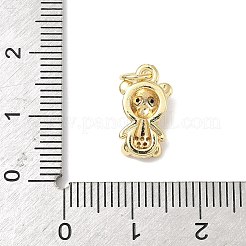 Ottone micro spianare pendenti zirconi&nbsp;ZIRC-I356-14G-02
