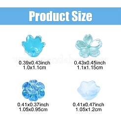 Kit zum Finden von DIY-Blumen aus Kunststoff und Acrylperlen zur Schmuckherstellung&nbsp;DIY-YW0008-78A