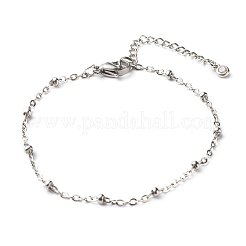 Bracciale con catene satellitari e graffetta in acciaio inossidabile 304 anti-ossidazione&nbsp;BJEW-JB06524