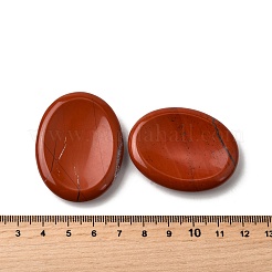 Ovaler natürlicher Daumenschmeichler aus rotem Jaspis zur Angsttherapie&nbsp;G-P486-03E
