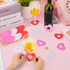 150 Stück 3 farbige Papier-Weinglasanhänger&nbsp;DIY-FG0010-07