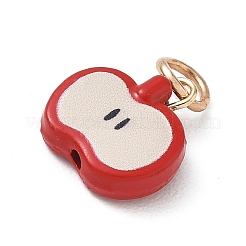 Aleación con colgantes de esmalte rojo&nbsp;AL-CBAE186-02G-01