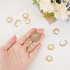 5 par de accesorios para pendientes de aro de acero inoxidable 304&nbsp;STAS-UN0047-37